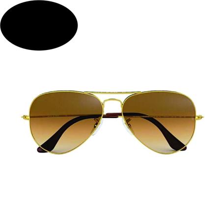 Imagem de Kit 3 Óculos De Sol Aviador Dourado- Lente Marrom Degradê