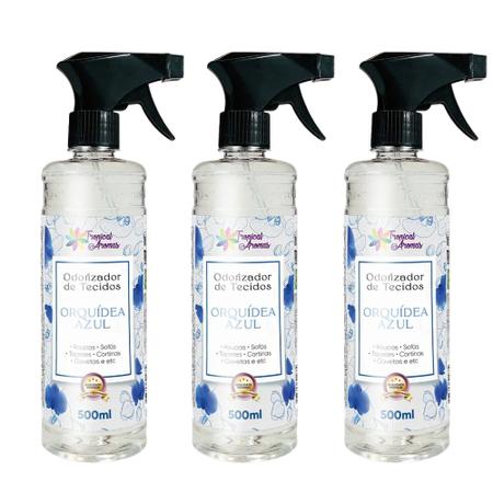 Imagem de Kit 3 Odorizadores De Tecido E Roupas 500ml Aroma Tropical