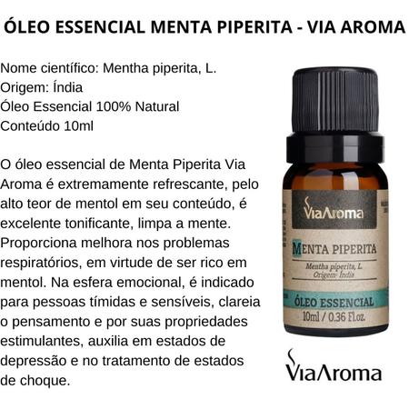 Imagem de Kit 3 Óleos Essenciais Alecrim, Hortelã Pimenta e Limão Siciliano Via Aroma Puros e Naturais