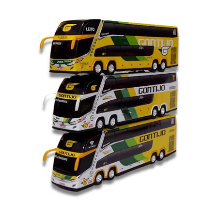 Imagem de Kit 3 Ônibus Colecionador Viação Gontijo 1800 Dd G7