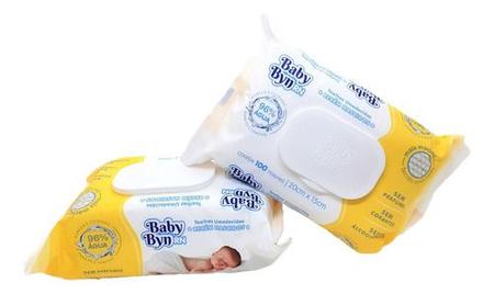 Imagem de Kit 3 Pacotes de Lenço Umidecido Recém Nascido Baby Byn RN
