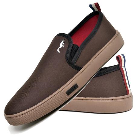 Imagem de Kit 3 Pares Tênis Slip On Masculino Lona Dia a Dia Casual