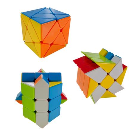 Kit 3 Pçs Cubo Mágico Formatos Diferentes Series Cube Special