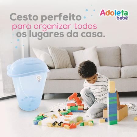 Kit 3 Peças Cesto, Organizador e Lixeira Infantil Fofura Urso Translúcido Higiene Organização Multiuso - Adoleta Bebê Imagem de Kit 3 Peças Cesto, Organizador e Lixeira Infantil Fofura Urso Translúcido Higiene Organização Multiuso - Adoleta Bebê
