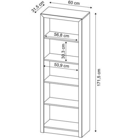 Imagem de Kit 3 Peças com 1 Mesa para Escritório em L, Estante Livreiro e Estante 2 Portas