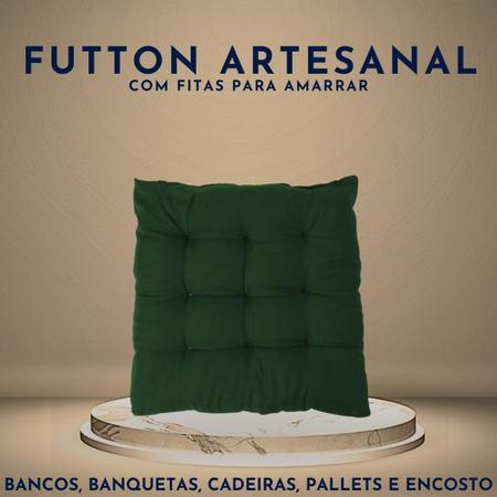 Imagem de Kit 3 Peças Futton 40x40cm Macio Diversas Cores Futon Para Cadeiras Pallets Almofadas Decorações 