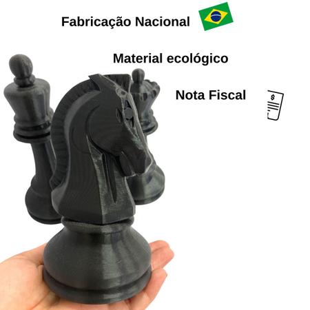 Peças De Xadrez Cavalo, Rainha E Rei Black Premium