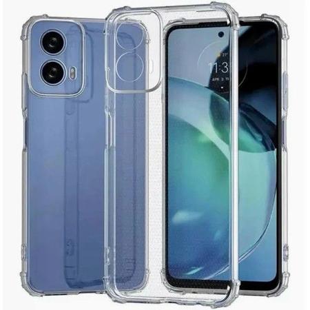 Imagem de Kit 3 Películas 3D de Vidro Privacidade + Capa Capinha Transparente para Moto G34