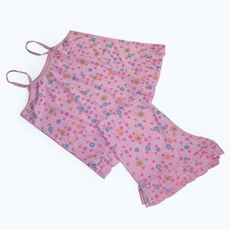 Imagem de Kit 3 Pijama Conjunto Infantil Baby Doll Short Com Babado Estilo Verão