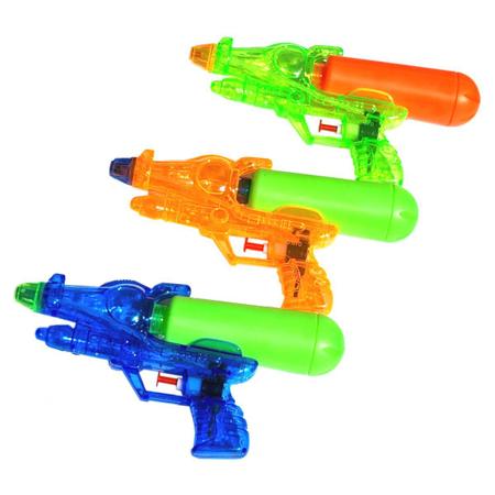 Kit 3 Lançador De Água Arminha Brinquedo Infantil Pistola