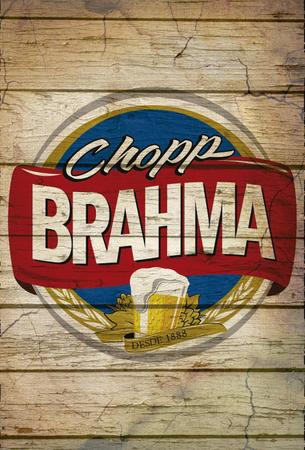 Imagem de Kit 3 Placa Decorativa Quadro Skol Chopp Brahma Original Cerveja Quadro Área De Churrasco Rústico