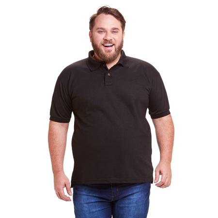 Imagem de Kit 3 Polos Masculinas Plus Size Piquet