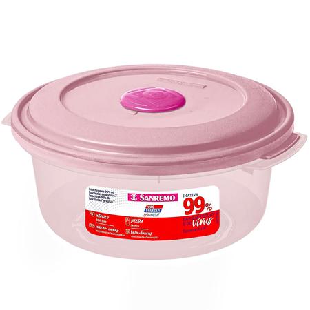 Imagem de Kit 3 potes Plástico 530ml UltraProtect freezer lava-louças Micro-Ondas Conserva alimentos seguro Saudavel Prático Conjunto