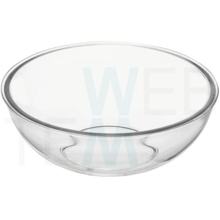 Imagem de Kit 3 Potes Tigela de Vidro com Tampa Plástica Round 3L Vitazza: Para Servir, Organização de Cozinha e Geladeira, Opção Sustentável