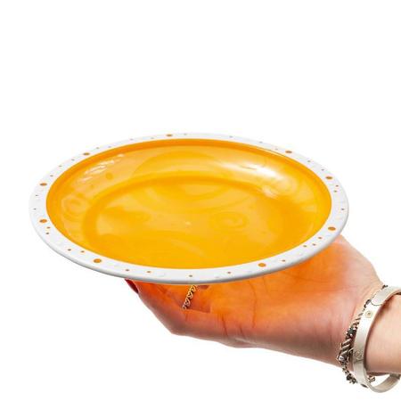 Kit 3 Pratos Colors Borda Silicone - Clingo Imagem de Kit 3 Pratos Colors Borda Silicone - Clingo