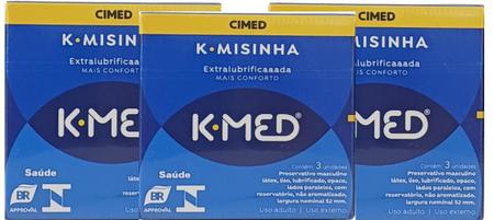 Kit 3 Preservativo K-Misinha K-Med todtal de 9 unidades Imagem de Kit 3 Preservativo K-Misinha K-Med todtal de 9 unidades