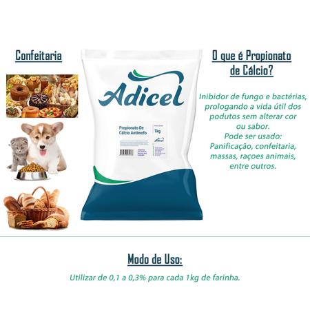 Imagem de Kit 3 Propionato de Cálcio Antimofo -  1kg cada