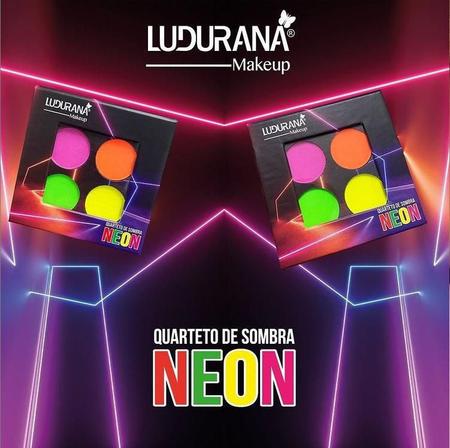 Imagem de Kit 3 Quarteto De Sombras Matte Neon 6G - Ludurana Make Up