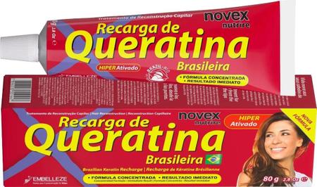 Imagem de Kit 3 Recarga De Queratina Novex Nutrire de 80g - Embelleze