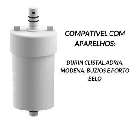 Imagem de Kit 3 Refil Vela Para Filtro Torneira Durín Cristal Modena Buzios