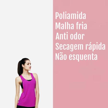 Imagem de Kit 3 Regatas Camisetas Femininas Blusa Academia Fitness POLIAMIDA 233