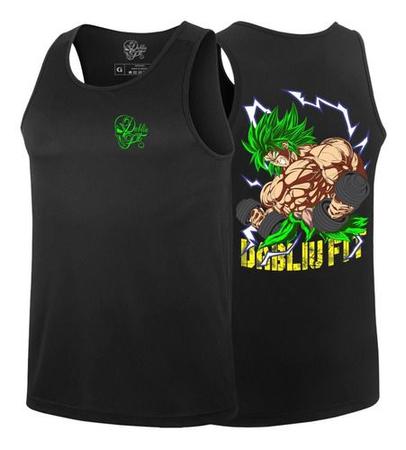 Kit 3 regatas majinboo + broly + goku preta - Dabliu Fit - Regata Masculina  - Magazine Luiza