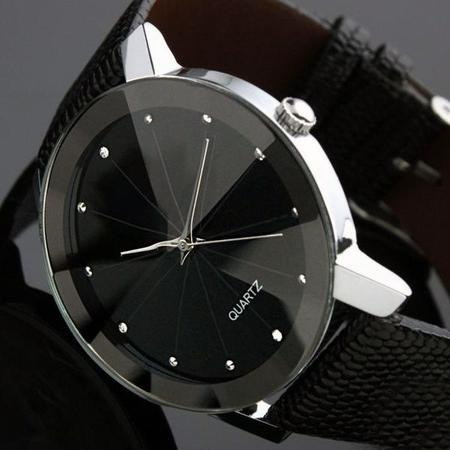 Imagem de Kit 3 Relogio Luxo Masculino Casual Pulseira de Couro Sport