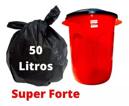 Imagem de Kit 3 saco de lixo super forte baianinha 50 litros