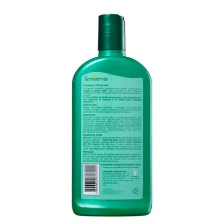 Imagem de Kit 3 Shampoo Antiqueda 320ml Jaborandi Vitaminas Farmaervas