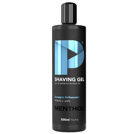 Imagem de Kit 3 Shaving Gel De Barbear Play Barber 500g Menthol Profissional