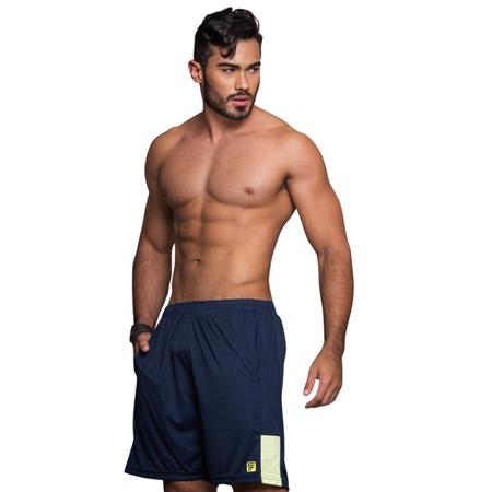 Imagem de Kit 3 Short academia masculino bermuda lisa dry fit treino