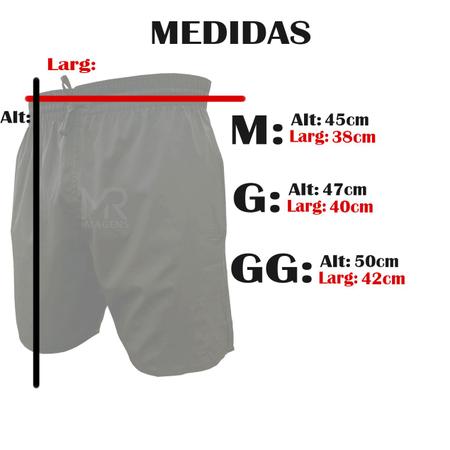 Imagem de Kit 3 Short de Elastano Dry fit Bermuda de Praia Piscina e Academia