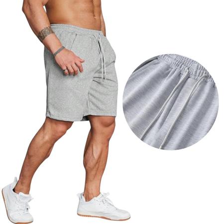 Imagem de Kit 3 Shorts Masculino Moletom Moletinho Academia Laser Estilo Dia a Dia