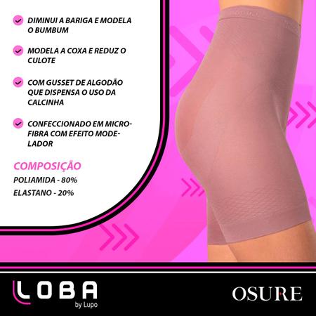 Imagem de Kit 3 Shorts Modelador Lupo Cinta Abdominal Diminui Barriga Levanta Bumbum Bermuda Emagrecedora Calcinha Sinta