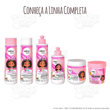 Imagem de Kit 3 SOS Cachos Kids Cabelos Ondulados, Cacheados e Crespos Infantil Shampoo + Condicionador + Máscara Hidratação