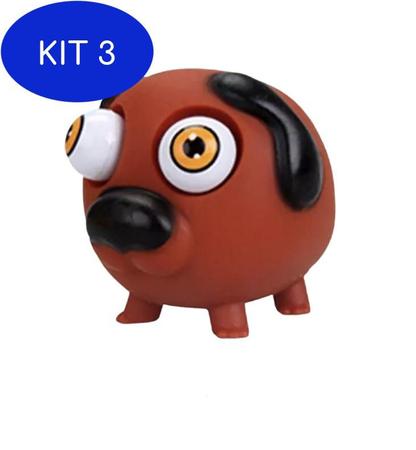 Kit 3 Squishy Brinquedo Macio Sapo Ovelha E Cachorrinho