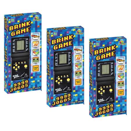 Console Mini Game Antigo Retro Tetris 9999 Jogos Corrida - Art Brink -  Minigame - Magazine Luiza