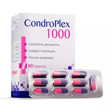 Imagem de Kit 3 Suplementos Condroplex 1000 Avert 60 Capsulas Cada