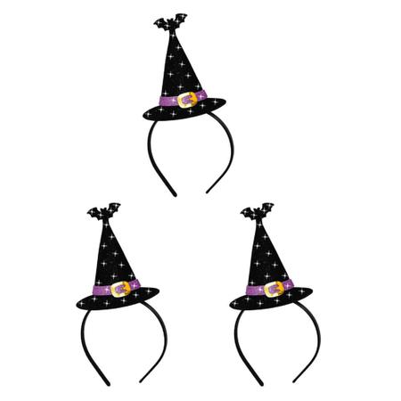 Tiara Halloween Chapéu de Bruxa 3D Piffer 11x26cm 1und