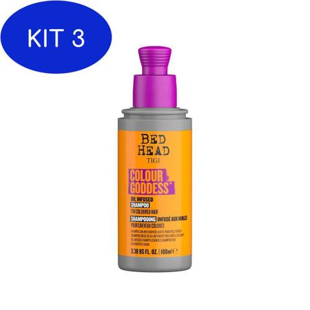 Imagem de Kit 3 Tigi Bed Head - Colour Goddess - Shampoo 100 Ml
