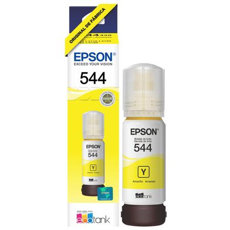 Imagem de Kit 3 Tintas Coloridas Ciano Magenta Amarelo Original Epson T544 Compatível L1210 L3110 L3150 L3210 L3250 L3260 L5190