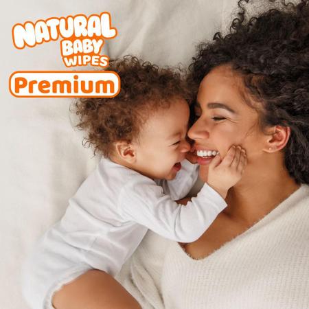 Imagem de Kit 3 Toalhas Umedecidas Natural Baby Premium 80un cada