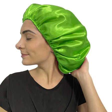 Imagem de Kit 3 Toucas de cetim para cabelo antifrizz ideal para o seu dia a dia