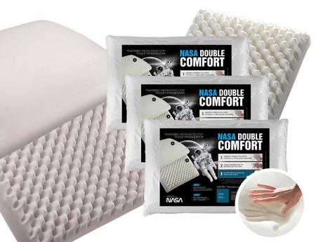 Imagem de Kit 3 Travesseiros Nasa Double Comfort - Fibrasca
