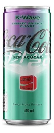 Imagem de Kit 3 Un Coca-cola K-wave Sem Açúcar 310ml Fruity Fantasy