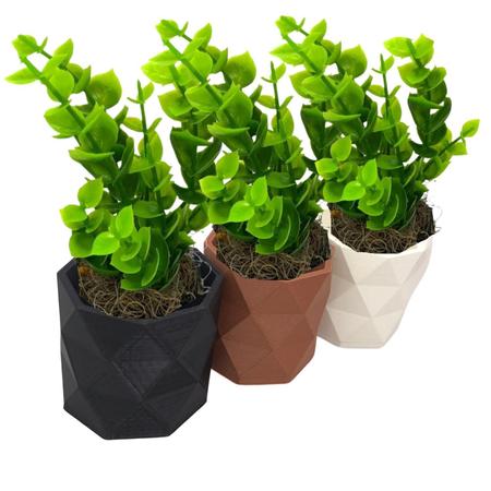 Imagem de Kit 3 Un Vaso Para Plantas Mini Suculentas - Com Plantas