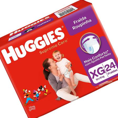 Imagem de Kit 3 Und Fralda Huggies Disney Baby Roupinha Mega Tamanho Xg 24 Und