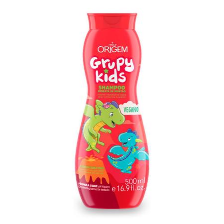 Imagem de Kit 3 Und Shampoo Grupy Kids Hidrata De Montão Cabelos Lisos 500ml