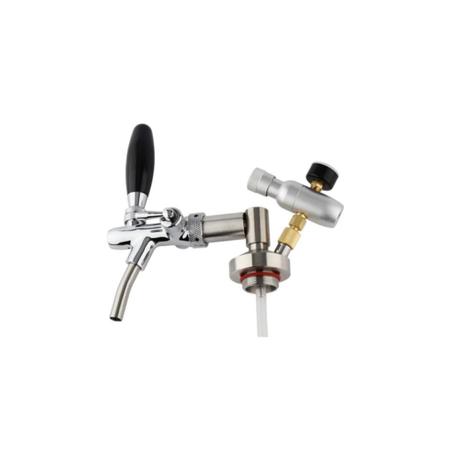 Imagem de Kit 3 Válvula Keg Suporte Com Torneira Italiana+Mini Reg c02