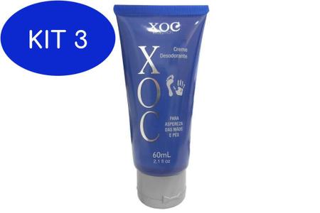 Imagem de Kit 3 Xoc Evolution Creme Desodorante Para Aspereza Dos Pes